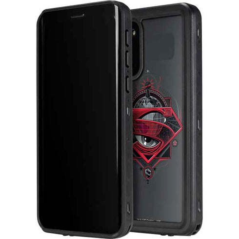 DC Comics Superman Grey Eye Collage Galaxy S20 Waterproof Case