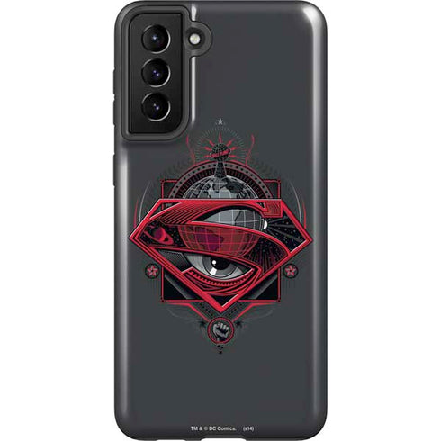 DC Comics Superman Grey Eye Collage Galaxy S21 Plus 5G Pro Case