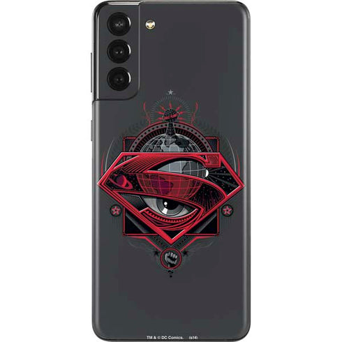 DC Comics Superman Grey Eye Collage Galaxy S21 Plus 5G Skin