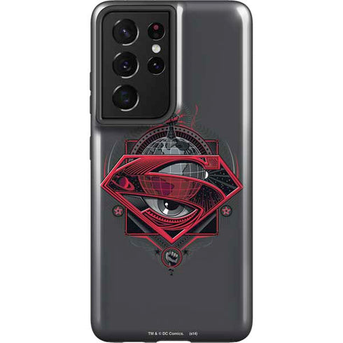DC Comics Superman Grey Eye Collage Galaxy S21 Ultra 5G Pro Case