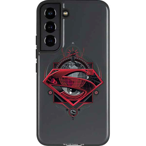 DC Comics Superman Grey Eye Collage Galaxy S22 Pro Case