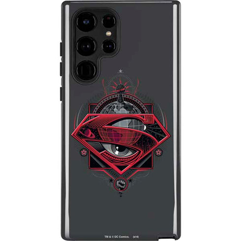 DC Comics Superman Grey Eye Collage Galaxy S22 Ultra Pro Case