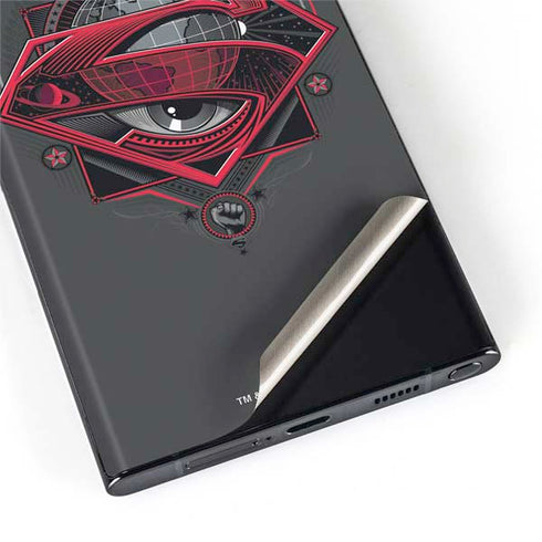 DC Comics Superman Grey Eye Collage Galaxy S22 Ultra Skin