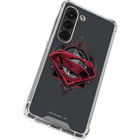 DC Comics Superman Grey Eye Collage Galaxy S23 Clear Case