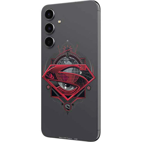 DC Comics Superman Grey Eye Collage Galaxy S23 FE Skin