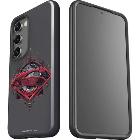 DC Comics Superman Grey Eye Collage Galaxy S23 Plus Pro Case