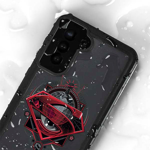DC Comics Superman Grey Eye Collage Galaxy S23 Plus Waterproof Case