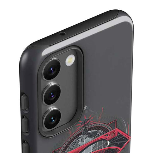 DC Comics Superman Grey Eye Collage Galaxy S23 Pro Case