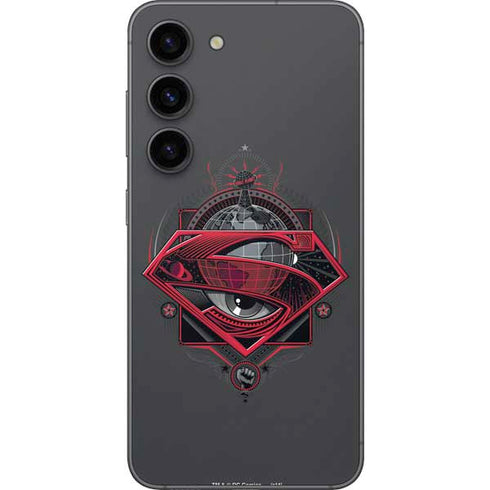 DC Comics Superman Grey Eye Collage Galaxy S23 Skin