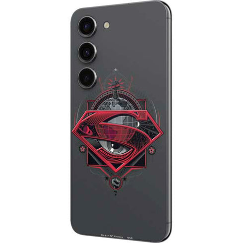 DC Comics Superman Grey Eye Collage Galaxy S23 Skin