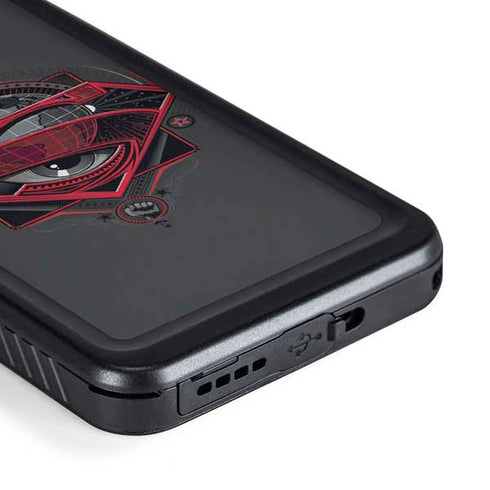 DC Comics Superman Grey Eye Collage Galaxy S23 Waterproof Case