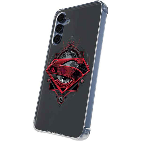 DC Comics Superman Grey Eye Collage Galaxy S24 Clear Case