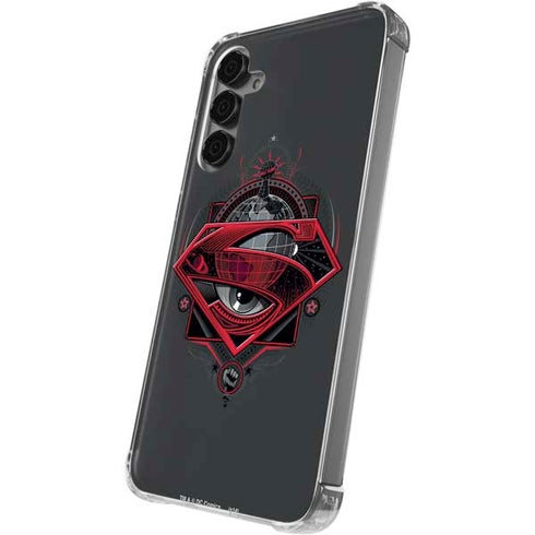DC Comics Superman Grey Eye Collage Galaxy S24 Plus Clear Case