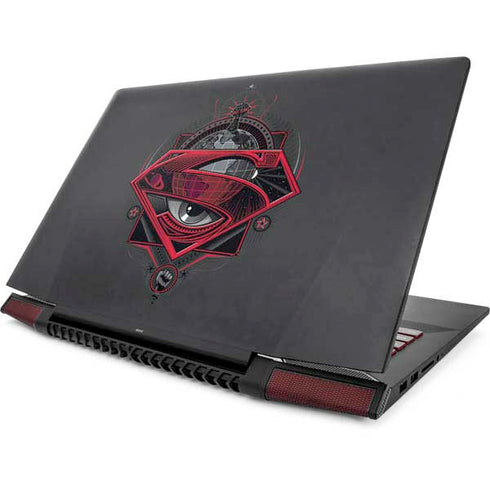 DC Comics Superman Grey Eye Collage Lenovo IdeaPad Skin