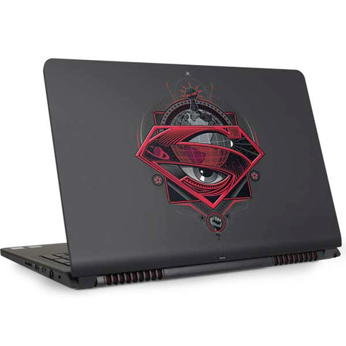 DC Comics Superman Grey Eye Collage Dell Inspiron Skin