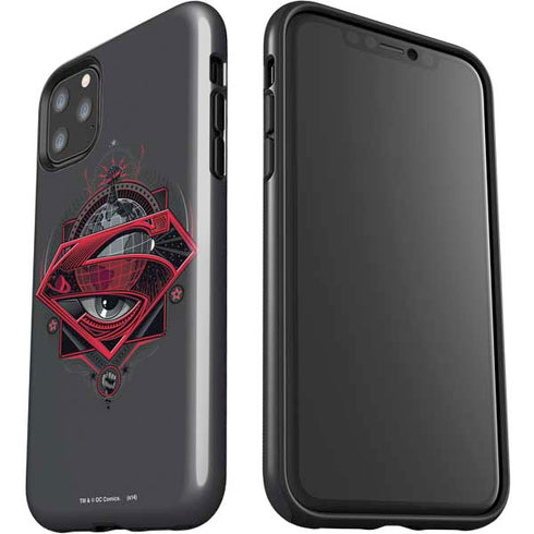 DC Comics Superman Grey Eye Collage iPhone 11 Pro Max Impact Case