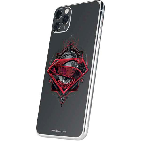 DC Comics Superman Grey Eye Collage iPhone 11 Pro Max Skin