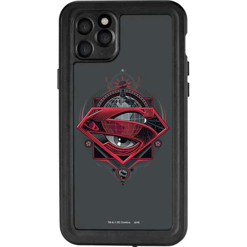 DC Comics Superman Grey Eye Collage iPhone 11 Pro Max Waterproof Case