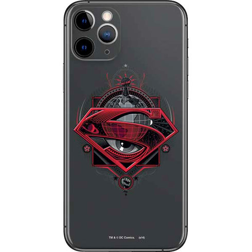 DC Comics Superman Grey Eye Collage iPhone 11 Pro Skin