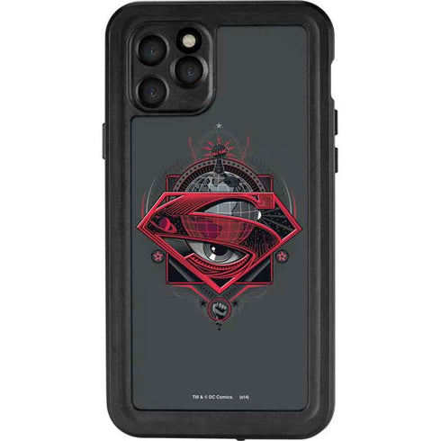 DC Comics Superman Grey Eye Collage iPhone 11 Pro Waterproof Case