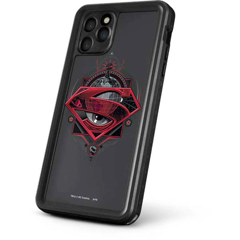 DC Comics Superman Grey Eye Collage iPhone 11 Pro Waterproof Case