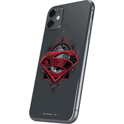 DC Comics Superman Grey Eye Collage iPhone 11 Skin