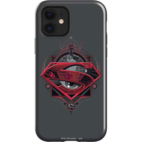 DC Comics Superman Grey Eye Collage iPhone 12 Impact Case