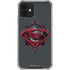 DC Comics Superman Grey Eye Collage iPhone 12 Mini Clear Case