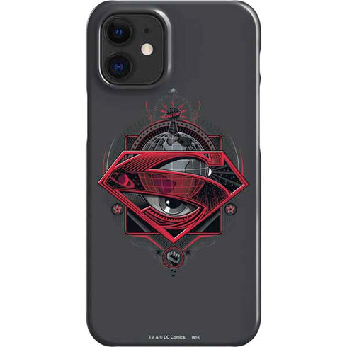 DC Comics Superman Grey Eye Collage iPhone 12 Mini Lite Case