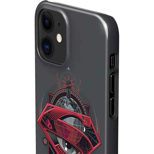 DC Comics Superman Grey Eye Collage iPhone 12 Mini Lite Case