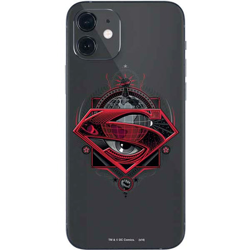 DC Comics Superman Grey Eye Collage iPhone 12 Mini Skin