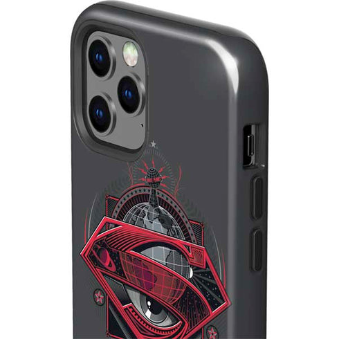 DC Comics Superman Grey Eye Collage iPhone 12 Pro Impact Case