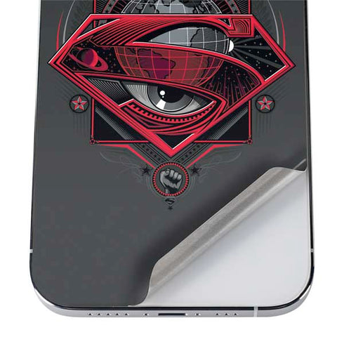 DC Comics Superman Grey Eye Collage iPhone 12 Pro Max Skin