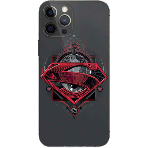 DC Comics Superman Grey Eye Collage iPhone 12 Pro Skin