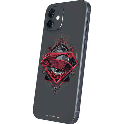 DC Comics Superman Grey Eye Collage iPhone 12 Skin