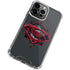 DC Comics Superman Grey Eye Collage iPhone 13 Pro Clear Case