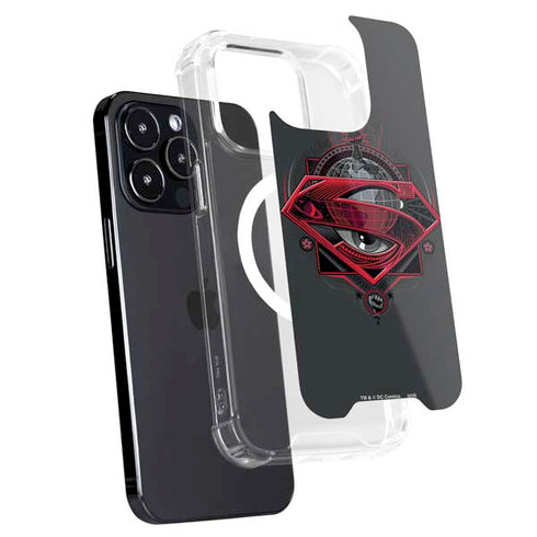 DC Comics Superman Grey Eye Collage iPhone 13 Pro MagSafe Case