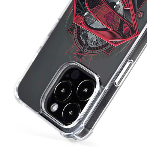 DC Comics Superman Grey Eye Collage iPhone 13 Pro MagSafe Case
