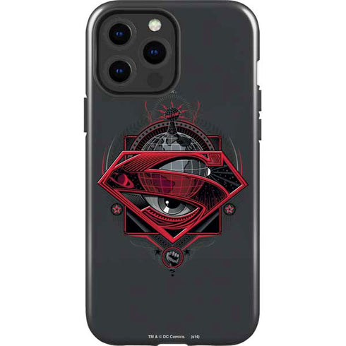 DC Comics Superman Grey Eye Collage iPhone 13 Pro Max Impact Case