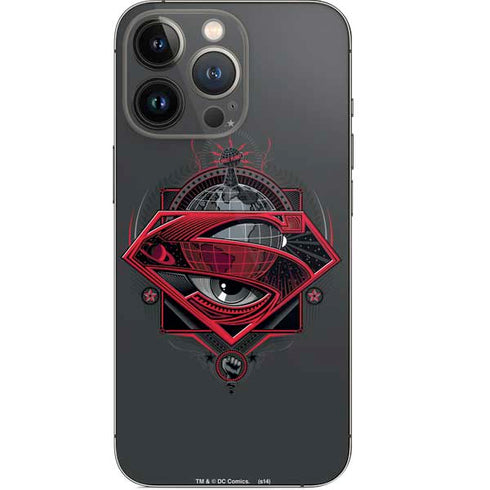 DC Comics Superman Grey Eye Collage iPhone 13 Pro Skin