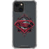 DC Comics Superman Grey Eye Collage iPhone 14 Plus Clear Case