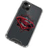 DC Comics Superman Grey Eye Collage iPhone 14 Plus Clear Case