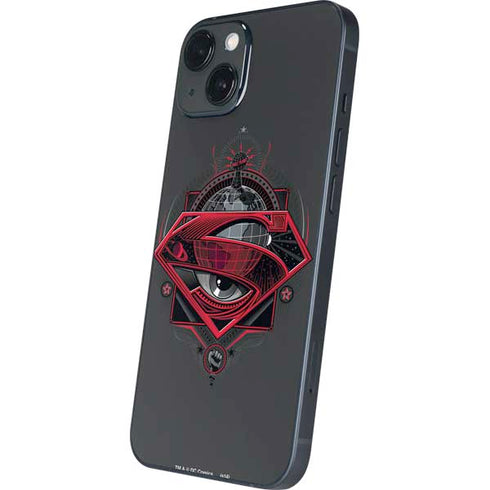 DC Comics Superman Grey Eye Collage iPhone 14 Plus Skin