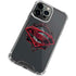 DC Comics Superman Grey Eye Collage iPhone 15 Pro Clear Case