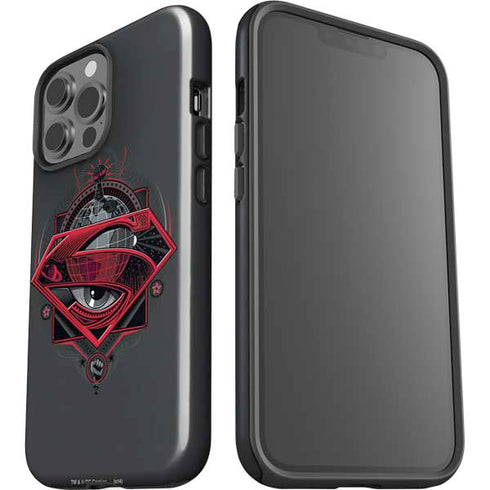 DC Comics Superman Grey Eye Collage iPhone 15 Pro Max Impact Case