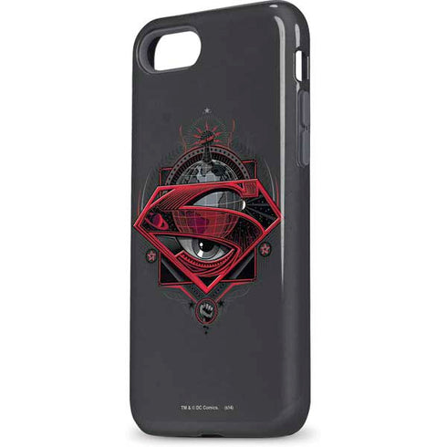 DC Comics Superman Grey Eye Collage iPhone 7 Pro Case