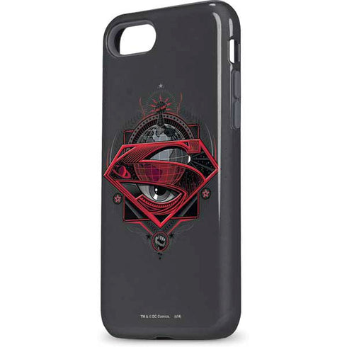 DC Comics Superman Grey Eye Collage iPhone 8 Pro Case