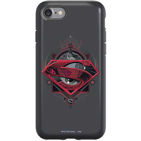 DC Comics Superman Grey Eye Collage iPhone SE (2nd & 3rd Gen) Pro Case