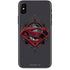 DC Comics Superman Grey Eye Collage iPhone X Skin