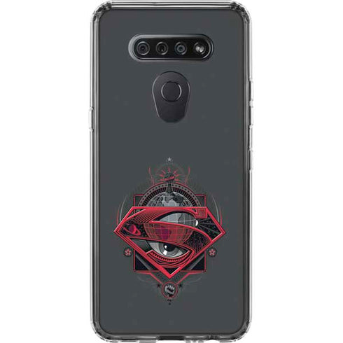 DC Comics Superman Grey Eye Collage LG K51/Q51 Clear Case